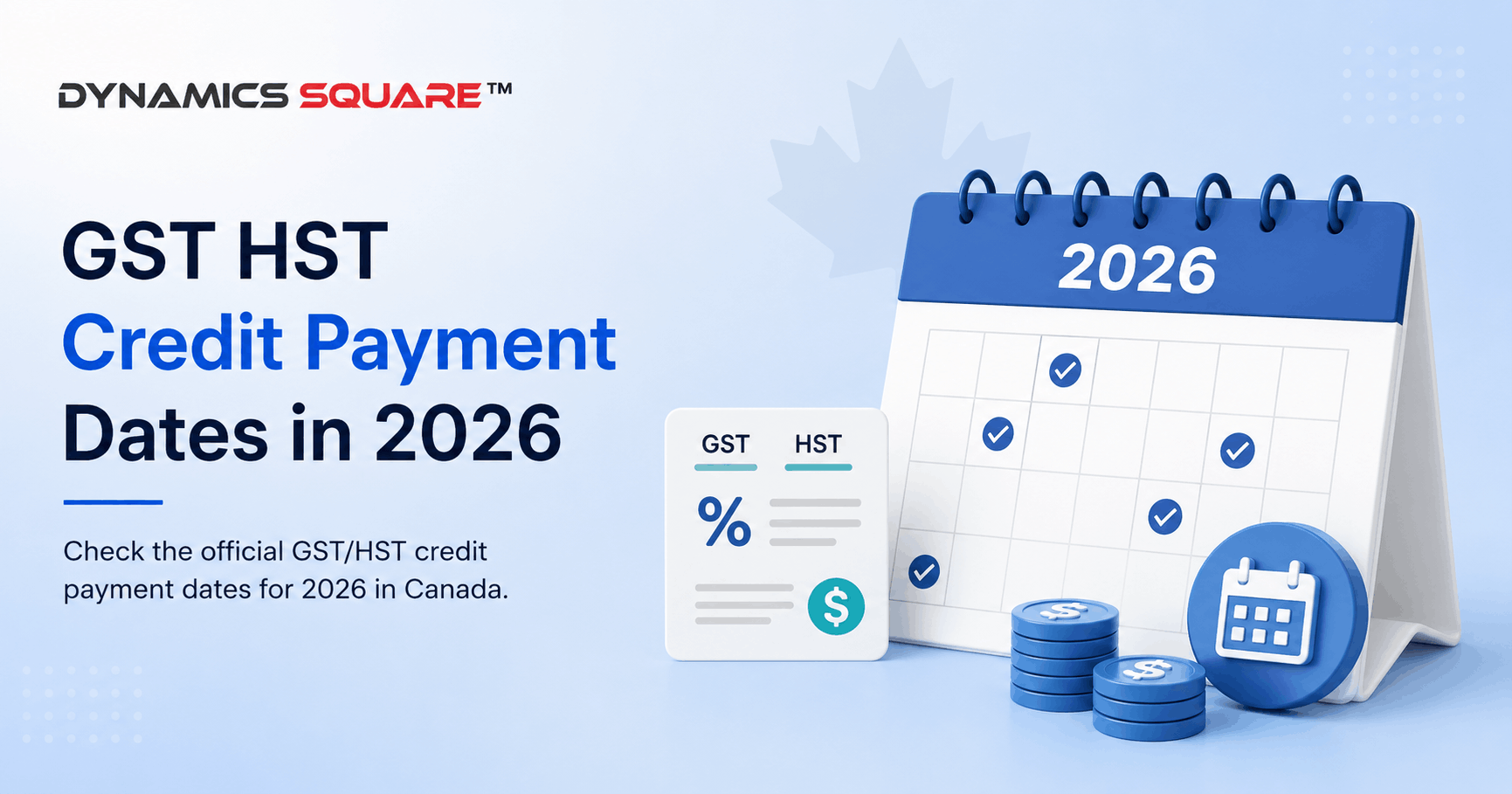 GST HST Credit Payment Dates in 2026 | Canada